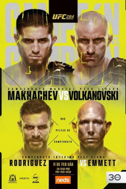 UFC 284: Махачев - Волкановски прямая трансляция 12 февраля 2023